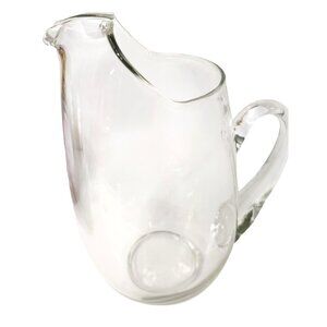 Clear Glass Pitcher 90 oz Large Capacity Jug for Water, Juice, flowers.  10.5 in